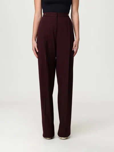 ELISABETTA FRANCHI PANTS ELISABETTA FRANCHI WOMAN COLOR WINE,H27358114