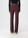 Elisabetta Franchi Pants  Woman Color Wine In Burgundy