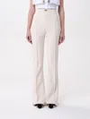 Elisabetta Franchi Pant In Yellow Cream