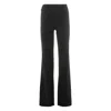 Elisabetta Franchi Flared Black Trousers With Tailored Silhouette In Black