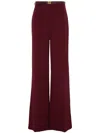 Elisabetta Franchi Belted Palazzo Pants In Red
