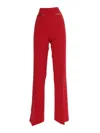 Elisabetta Franchi Palazzo Pants In Rosso