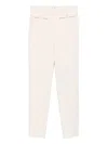 Elisabetta Franchi High-waist Trousers In Neutral