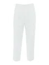 Elisabetta Franchi Cropped White Trousers In White
