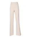 Elisabetta Franchi Flared Tailored Pants With High Waist In Neutral