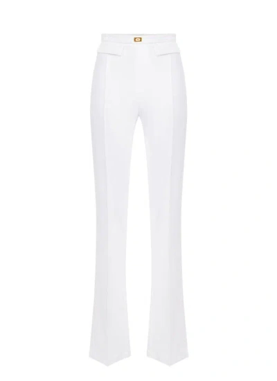 ELISABETTA FRANCHI ELISABETTA FRANCHI PANTS WITH LOGO PLATE