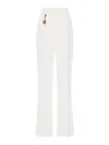 Elisabetta Franchi High-waisted Trousers Wide-leg Design Front Pleats