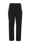 Elisabetta Franchi Light Crepe Trousers With Tuxedo Detail