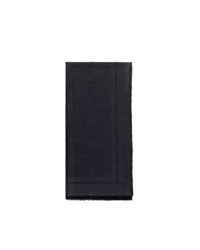 Elisabetta Franchi Pashmina In Lurex Jacquard Nera In 110