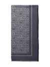Elisabetta Franchi Pashmina Jacquard Scarf In Blue