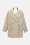 Elisabetta Franchi Peacoat In Brown