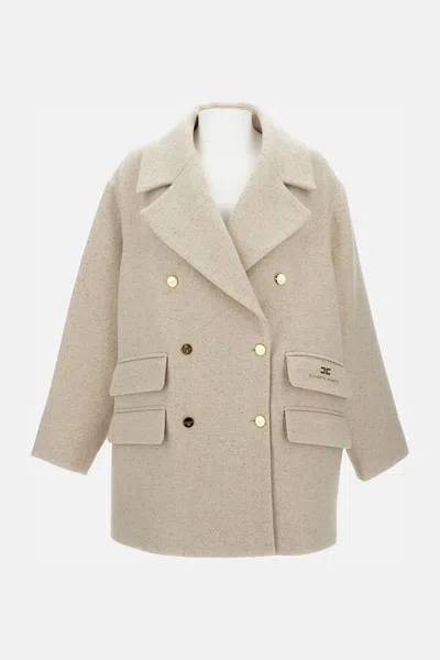 Elisabetta Franchi Peacoat In Brown