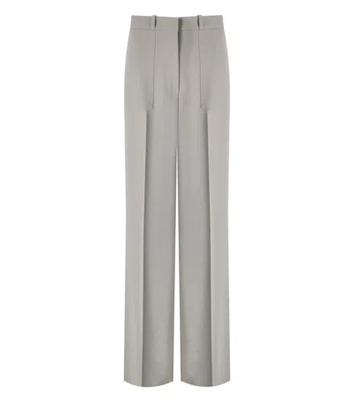 ELISABETTA FRANCHI ELISABETTA FRANCHI PEARL GREY WIDE LEG PANTS