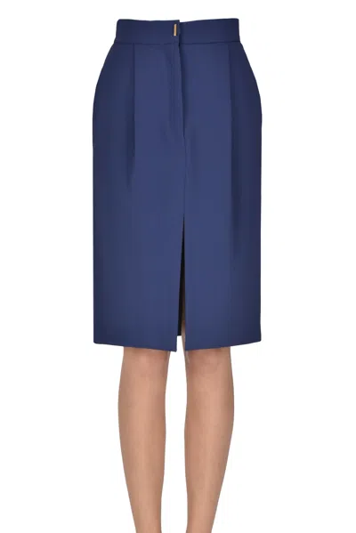 Elisabetta Franchi Pencil Skirt In Blue