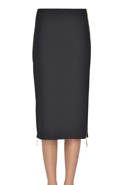 Elisabetta Franchi Pencil Skirt In Black