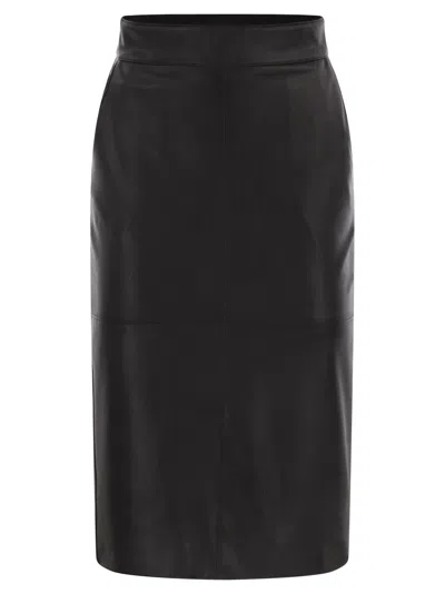 ELISABETTA FRANCHI ELISABETTA FRANCHI PENCIL SKIRT WITH JEWELLED HOOKS