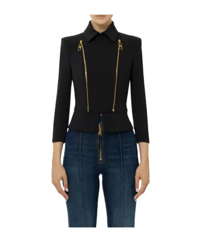 Elisabetta Franchi Coats & Jackets In Black