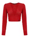 Elisabetta Franchi Perforated Knit Top