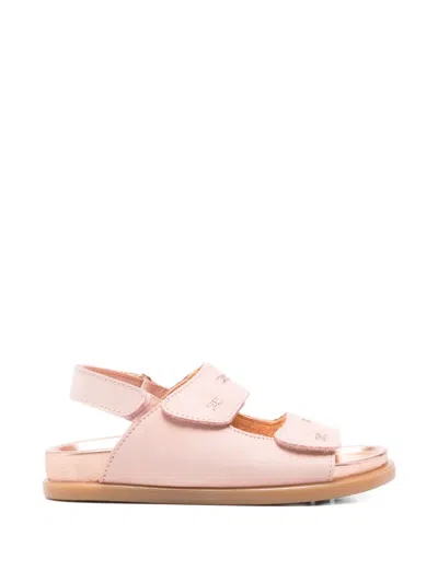 Elisabetta Franchi Pierced Strap Sandals In Pink