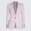Elisabetta Franchi Quarzo Single Breasted Jacket In Pink