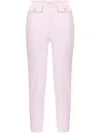 Elisabetta Franchi Pink Pants With Mustard Details In Pink
