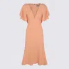 Elisabetta Franchi Waist Fitted Midi Length Scalloped V-neck