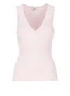 Elisabetta Franchi V-neck Rib Knit Top