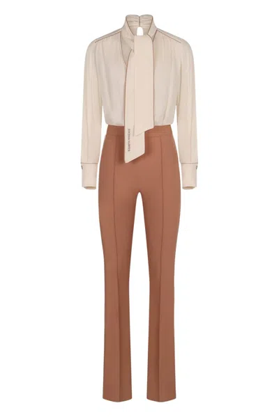 Elisabetta Franchi Spaghetti Strap Jumpsuit In Pink