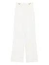 Elisabetta Franchi Pleat-detail Trousers In White