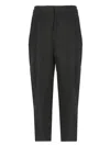 Elisabetta Franchi Flap Pockets High Waist Pleated Trousers In Black