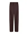 Elisabetta Franchi Pleat Detailed Straight-leg Trousers In Brown