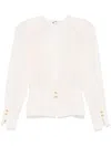 Elisabetta Franchi Pleated-detail Blouse In Neutrals