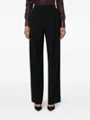 Elisabetta Franchi Pleated-detail Trousers In Black