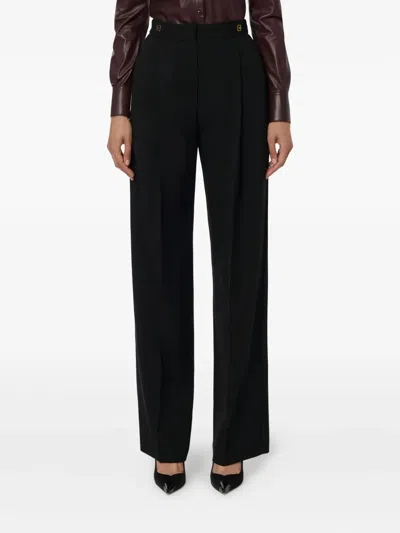 Elisabetta Franchi Pleated-detail Trousers In Black