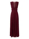 Elisabetta Franchi Lurex Jersey Dress Deep V-neckline