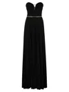 Elisabetta Franchi Women's Pleated Lurex Jersey Red Carpet Dress With Belt