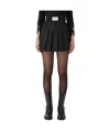 Elisabetta Franchi Pleated Mini Skirt In Black