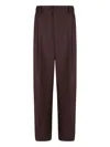 Elisabetta Franchi Pleated-pocket Trousers In Burgundy