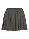 Elisabetta Franchi Pleated Polka-dot Skirt In Black