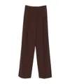 Elisabetta Franchi Pleated Trousers In Brown