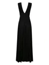 Elisabetta Franchi Red Carpet Lurex Dress In Black