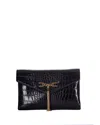 Elisabetta Franchi Pochette In Ecopelle Nera In Black
