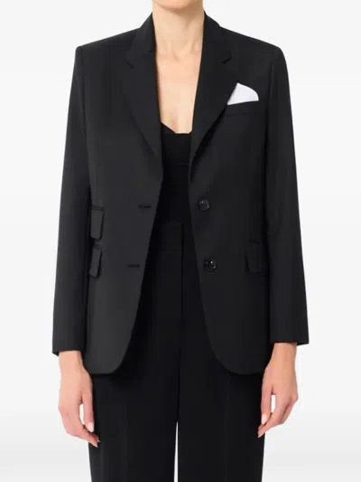 Elisabetta Franchi Pocket-appliqué Blazer In Black
