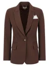 Elisabetta Franchi Single-breasted Viscose Blend Blazer