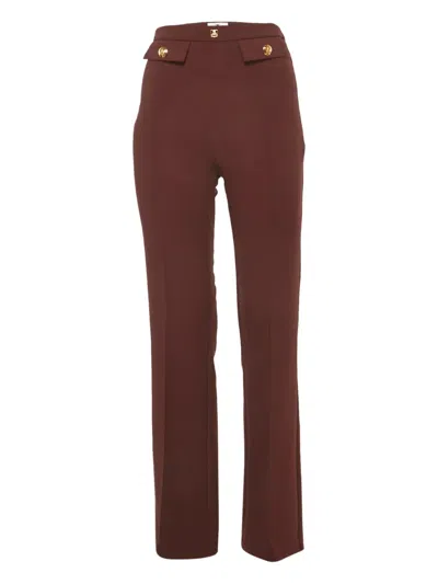 Pre-owned Elisabetta Franchi Pocket-detail Trousers In Red