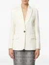 Elisabetta Franchi Pocket Square Single-breasted Blazer In White