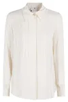 Elisabetta Franchi Pointed Collar Georgette Shirt