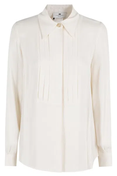 Elisabetta Franchi Pointed Collar Georgette Shirt