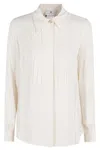 Elisabetta Franchi Georgette Blouse In White
