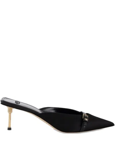 Elisabetta Franchi Pointed-toe Buckle Shoes In Black